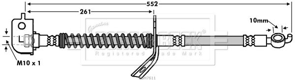 BORG & BECK Jarruletku BBH7611